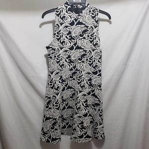 Forever 21 Black and White A-Line Dress (L)